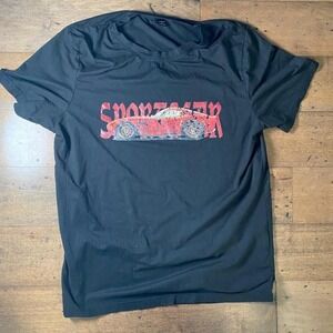 Black and red GTR graphic tee Size